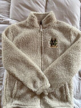 boxercraft Cream Sherpa-Trim Pullover Hoodie